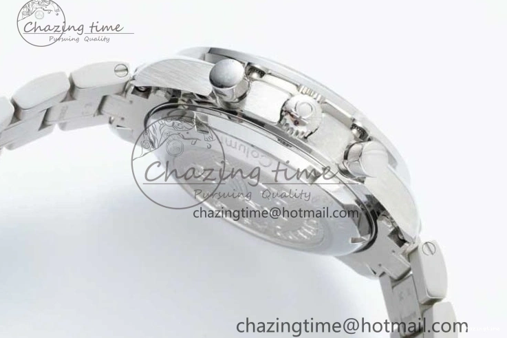 0130 Speedmaster Racing Master SS HKF Best Edition White Dial on SS Bracelet A Premium 7809